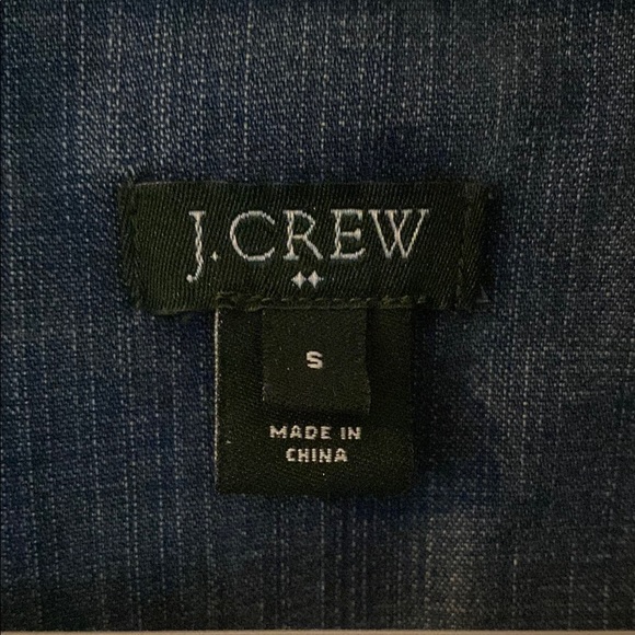 J. Crew Dark Blue Denim Shirt - Picture 2 of 5
